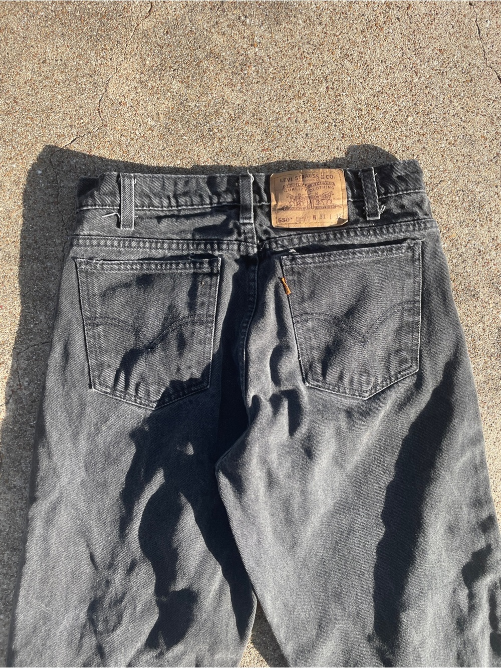 Levi’s RARE Vintage 90s Orange Tab 550 Relaxed Tapered Mom Jeans - Picture 4 of 7
